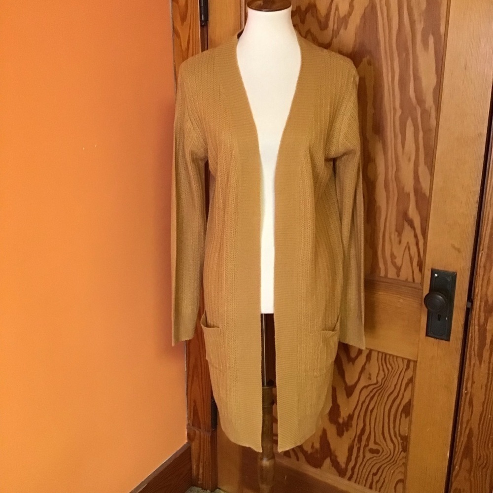 Ambiance apparel gold oversized sweater coat - Picture 7 of 8